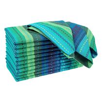 Guardanapos de jantar de algodão Ramanta Home, pacote com 12 unidades, 51 x 51 cm Teal Multi