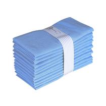 Guardanapos de jantar Ramanta Home 100% algodão 45x45cm Azul claro x12