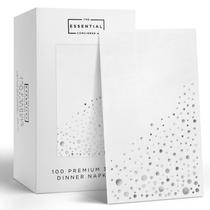 Guardanapos de jantar The Essential Concierge Silver 100 unidades
