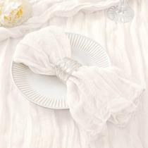 Guardanapos de pano DeZerlor Ivory White, pacote com 30, 53x53cm