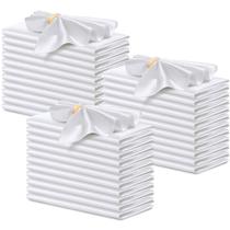Guardanapos de pano P Pothuiny Satin 50 unidades 43x43 cm brancos