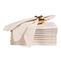 Guardanapos de Pano Ramanta Home - Conjunto com 12 Peças (50x50cm) - Bege