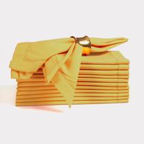 Guardanapos de pano Ramanta Home Set de 12 poliéster 50x50cm - Mostarda
