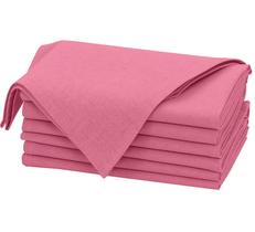 Guardanapos de pano RUVANTI, conjunto de 6, 46x46 cm, algodão, linho, rosa Guardanapos de pano RUVANTI, conjunto de 6, 46x46 cm, algodão, linho, rosa