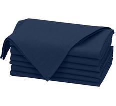 Guardanapos de pano RUVANTI, pacote com 6, 46x46 cm, algodão, linho, azul marinho