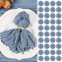 Guardanapos de pano Showgeous Dusty Blue Gesecloth 20x20cm, pacote com 100
