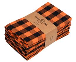 Guardanapos de pano Urban Villa Halloween Dinner 100% algodão (conjunto de 12) Guardanapos de pano Urban Villa Halloween Dinner 100% algodão (conjunto de 12)