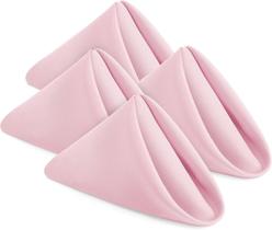 Guardanapos de pano Utopia Home, pacote com 24, rosa, 100% poliéster, 43x43cm