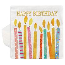 Guardanapos de papel AnyDesign Happy Birthday, pacote 80, 16,5 x 16,5 cm