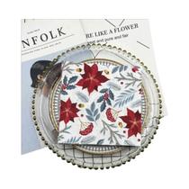 Guardanapos De Papel Coloridos De Natal 20pcs 2 Camadas Descartáveis Para Festas