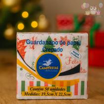 Guardanapos de Papel Crepado Natal Elemenos Natalinos 50 fls 19,5x22,5cm CampFestas Inspire Sua Festa Loja Guardanapos de Papel Crepado Natal Elemenos Natalinos 50 fls 19,5x22,5cm CampFestas Inspire Sua Festa Loja