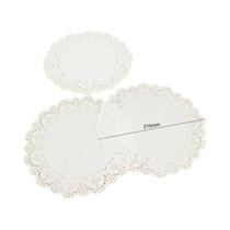 Guardanapos De Papel De Renda Branca 100 Peças, Porta-copos Redondos, Tapete De Bolo, Presente Diy,