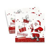 Guardanapos De Papel Descartáveis Para Festa De Natal Com Boneco De Neve E Papai Noel, 20-100 Peças,