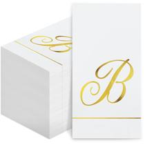 Guardanapos de papel descartáveis Pasimy Initial Monogram 100 unidades