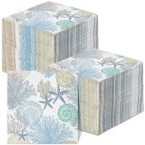 Guardanapos de papel Funrous 200 Sea Guest 3 Ply Beach 16,5 x 16,5 cm