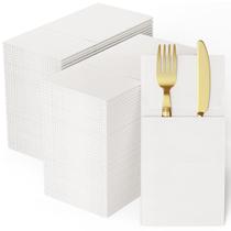 Guardanapos de papel JOLLY CHEF, pacote 200 com bolso embutido para talheres Guardanapos de papel JOLLY CHEF, pacote 200 com bolso embutido para talheres