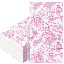 Guardanapos de papel para convidados AnyDesign Pink Floral Birds x80 Guardanapos de papel para convidados AnyDesign Pink Floral Birds x80