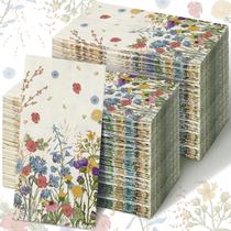 Guardanapos de papel para convidados Seajan Retro Flowers 200 unidades
