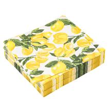 Guardanapos de papel Peony Man Lemon, 3 camadas, 50 unidades para festa de verão Guardanapos de papel Peony Man Lemon, 3 camadas, 50 unidades para festa de verão