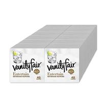 Guardanapos de papel Vanity Fair Entertain, 480 guardanapos descartáveis para bebidas e coquetéis (12 pacotes de 40 guardanapos)