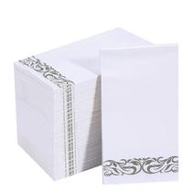 Guardanapos de papel Vplus 200, pacote descartáveis, premium, de 3 camadas (brancos)