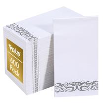 Guardanapos de papel Vplus 600 Pack Guardanapos de jantar descartáveis de 3 camadas
