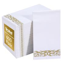 Guardanapos de papel Vplus 600 Pack Guardanapos de jantar descartáveis de 3 camadas