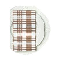 Guardanapos De Papel Xadrez Café 33x40cm 20un Decoração De Festa DIY Borboleta Osso Bar Papel