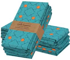 Guardanapos de tecido Ruvanti, pacote com 12, 100% algodão, 46x46 cm, macios