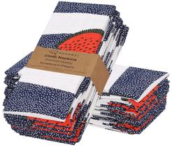 Guardanapos de tecido Ruvanti, pacote com 12, 100% algodão, 46x46 cm, macios