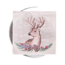 Guardanapos Descartáveis Com Estampa De Rena De Natal, 20 Unidades, 33x33cm, Papel Tissue Quadrado Guardanapos Descartáveis Com Estampa De Rena De Natal, 20 Unidades, 33x33cm, Papel Tissue Quadrado