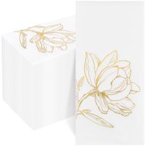 Guardanapos descartáveis Joyido Gold Magnolia, pacote com 50 Guardanapos descartáveis Joyido Gold Magnolia, pacote com 50