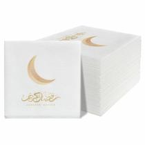 Guardanapos Descartáveis Para O Eid Do Ramadã 50/100 Peças 92x92 Polegadas Decoração De Mesa Para