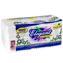 Guardanapos descartáveis Stock Your Home 30 cm, 1 camada, branco, pacote de 1000