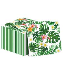 Guardanapos descartáveis Tevxj Hawaiian Luau, pacote com 50, 11x11cm