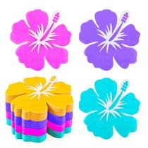 Guardanapos descartáveis WQCI, pacote com 100 unidades, Hawaii Hibiscus, 16,5 x 16,5 cm
