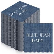 Guardanapos Ferrochef Blue Jean Chá de Bebê 100 Peças 12,5 x 12,5 cm