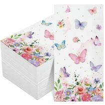 Guardanapos Pajean 100 peças de papel rosa borboleta 33x20cm Guardanapos Pajean 100 peças de papel rosa borboleta 33x20cm