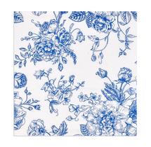 Guardanapos para bebidas Gift Boutique Floral Azul e Branco (120 quilates)