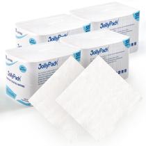 Guardanapos para bebidas JollyPack 2000 brancos de 1 camada 12,5 x 12,5 cm dobrados