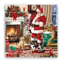 Guardanapos para Decoupage Ambiente Natal Papai Noel 2 Unidades