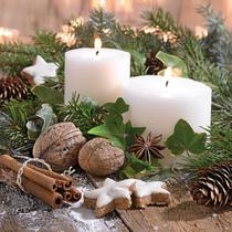 Guardanapos para Decoupage Ambiente Velas Brancas 2 Unidades