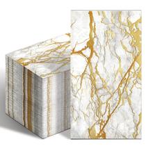 Guardanapos para hóspedes Geyoga Marble, descartáveis de 2 camadas, 100 unidades Guardanapos para hóspedes Geyoga Marble, descartáveis de 2 camadas, 100 unidades