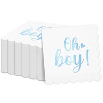 Guardanapos Party Greeting Boy Baby Shower azul 100 unidades 12,7 x 12,7 cm Guardanapos Party Greeting Boy Baby Shower azul 100 unidades 12,7 x 12,7 cm