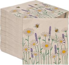 Guardanapos Talking Tables 100 un Floral Bee Ecológicos 33 cm