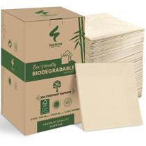 Guardanapos Weemium de 2 camadas compostáveis com certificação FSC, pacote 300