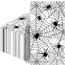 Guardanapos wuhuzsm Halloween Spider Webs Design 100 unidades Guardanapos wuhuzsm Halloween Spider Webs Design 100 unidades