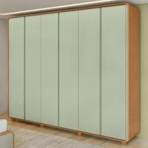 GuardaRoupa Casal 100 MDF 6 Pts Easy Like Amendoa Clean