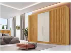 Guardaroupa Casal 6 Portas 6 Gavetas Móveis Europa Ripado Potente