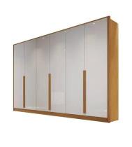 Guardaroupa casal 6 portas 9 gavetas 2,70m IbizaNature Off Bianchi Móveis